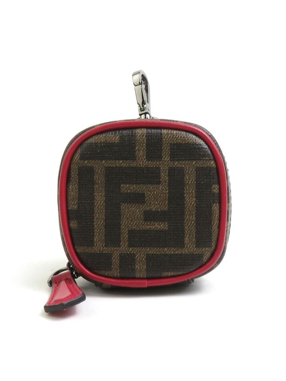 Auth Fendi Zucca Earphone Case Air Pods #302942F23B